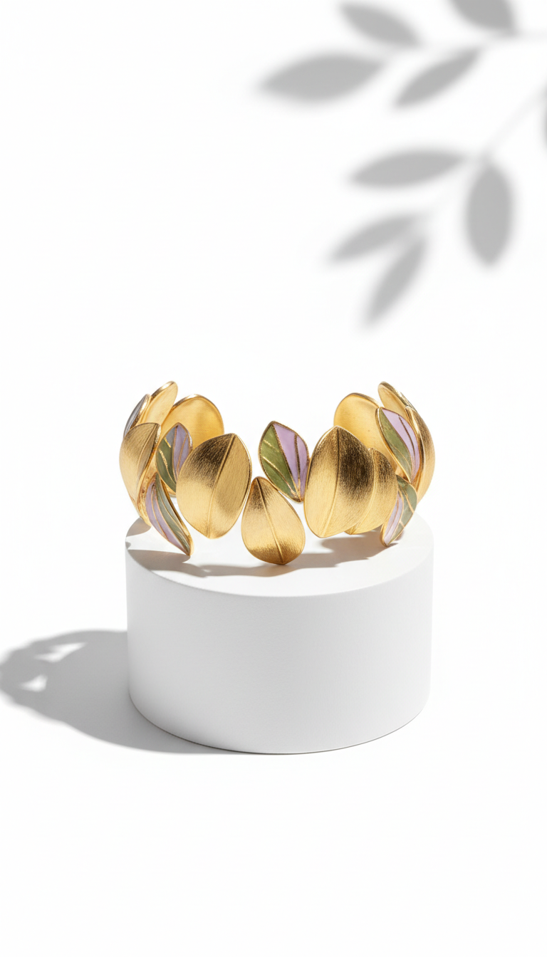 Golden Bloom Petal Cuff