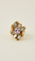 Petal contour statement ring