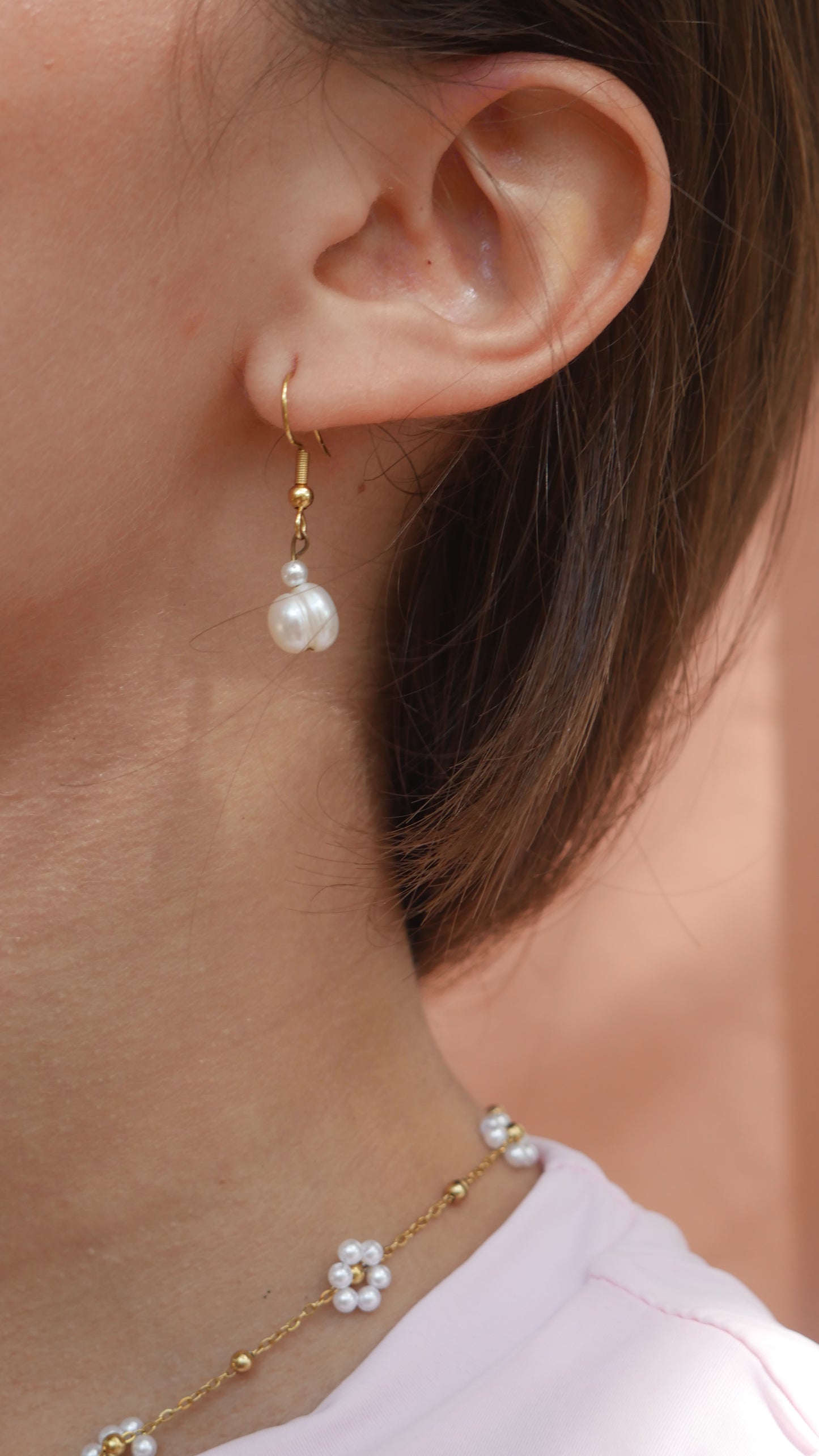 Pearly Drop Earrings