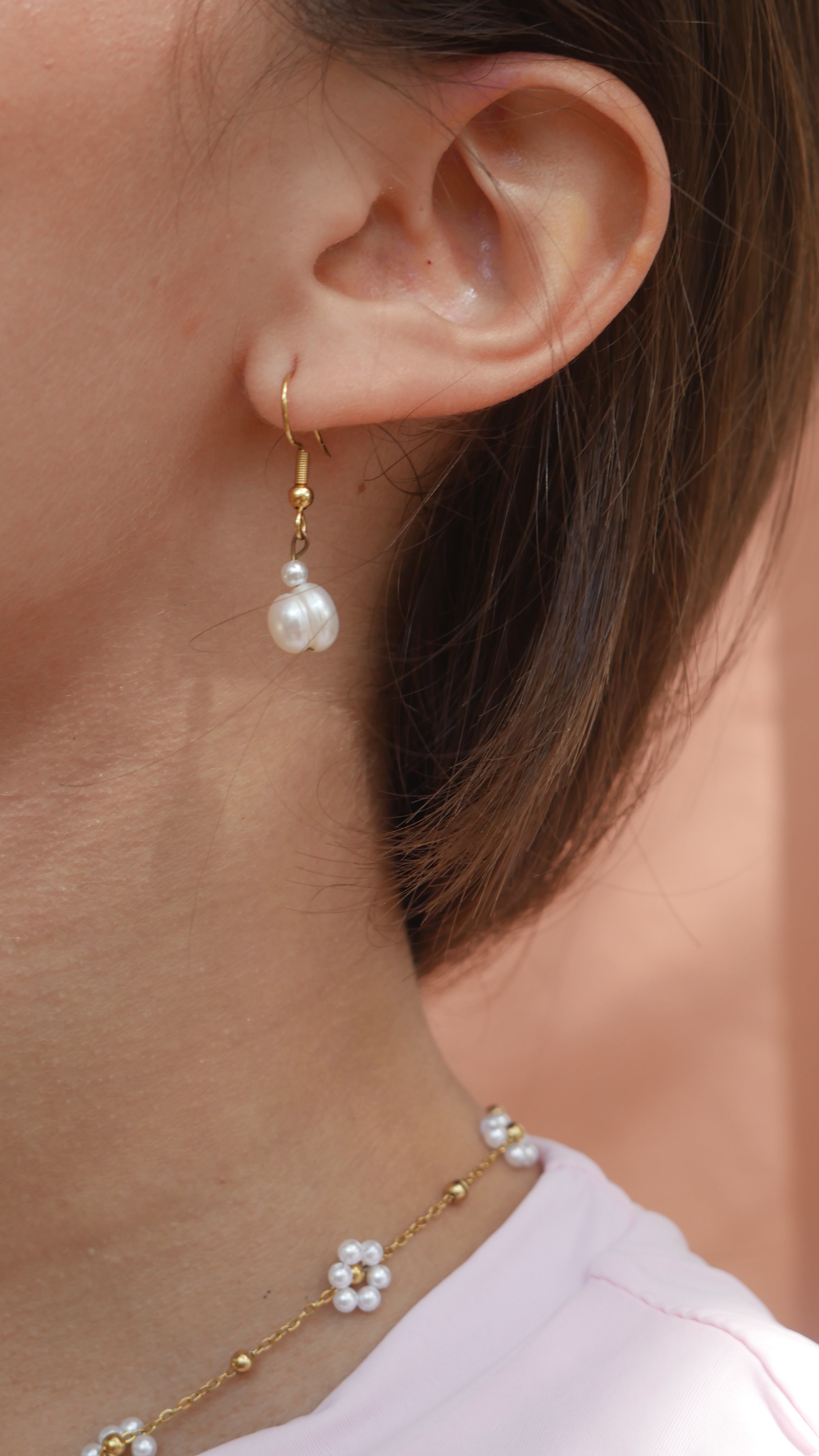 Pearly Drop Earrings