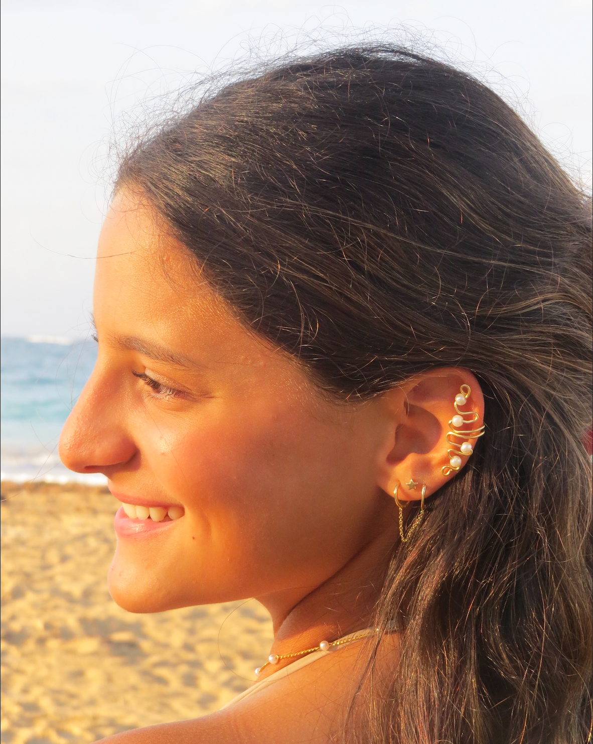 Pearly Ear Cuff